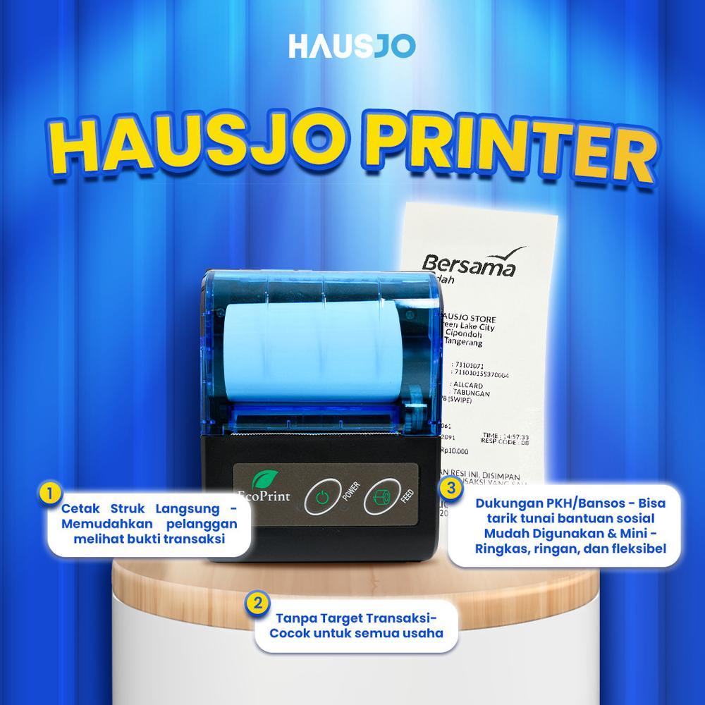Mesin Printer Struk Mini ATM Bluetooth - Portable & Praktis
