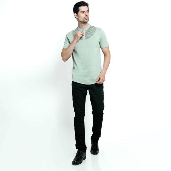 Cressida Men Baju Muslim Slimfit Pria Hijau- Mmxds.Cb008J