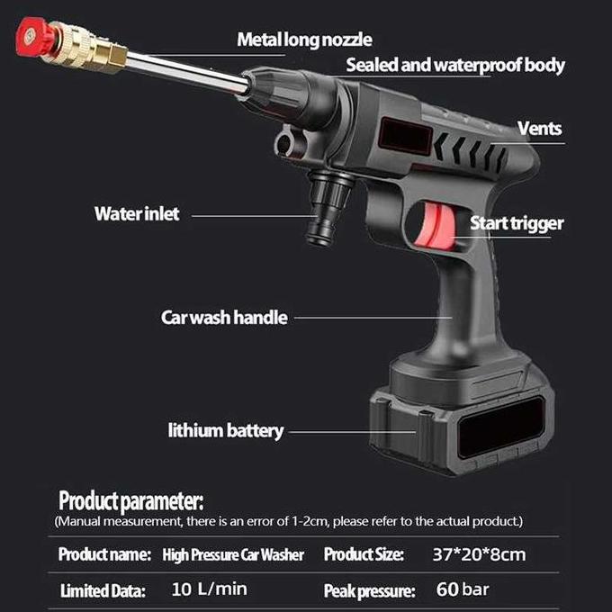 Jet Cleaner Cordless Cuci Motor Mobil High Pressure Rechargeable