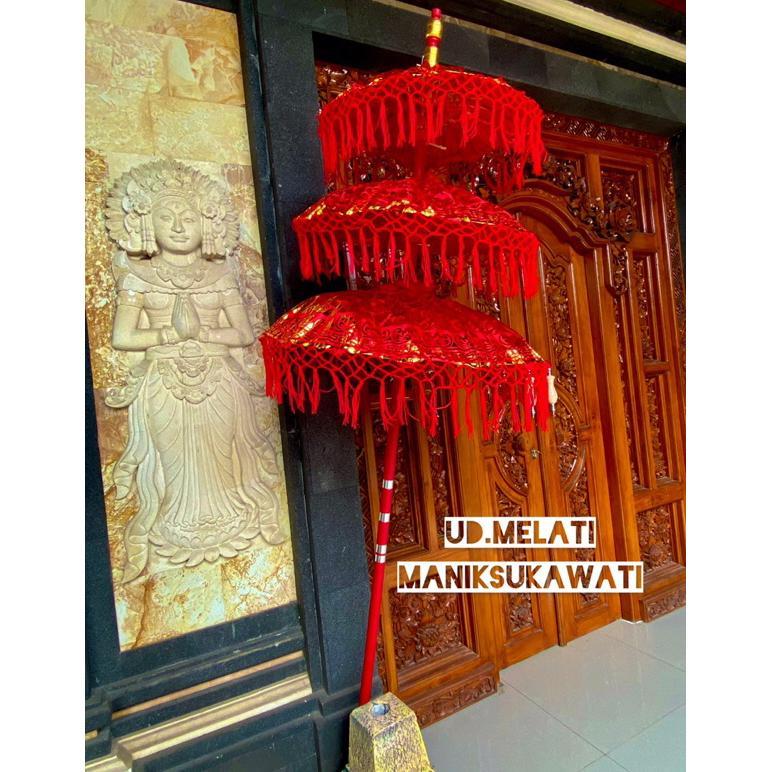 Kokodistrol  - Payung Dekorasi Prada Bali Tumpang 3 || Payung Prada Susun 3 ||Payung Dekorasi Bali U