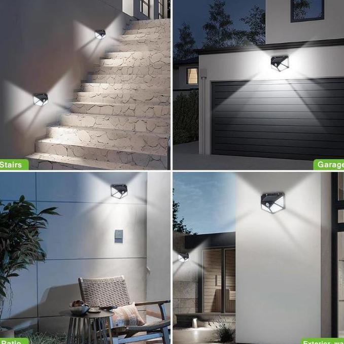 Lampu Dinding Solar / Lampu Taman LED Outdoor / Lampu Solar 100 LED