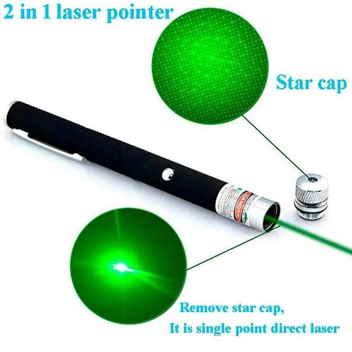 Pointer Presentasi Laser Hijau Cas USB Rechargeable / Laser Cas USB 803 Green Laser