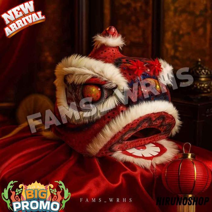 Barongsai Anak Dewasa Bahan Karton Tebal Kokoh Barongsai Kedip Br 1107