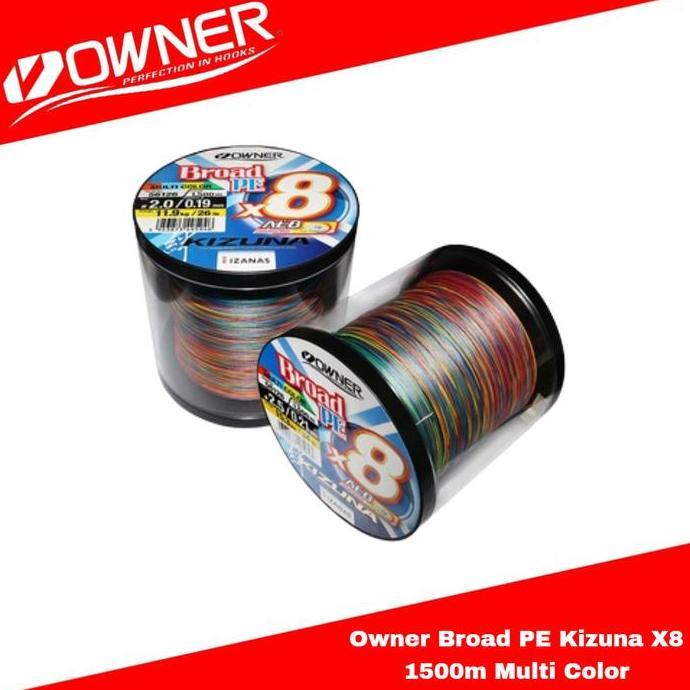 Owner Broad PE Kizuna X8 1500m Multi Color CO