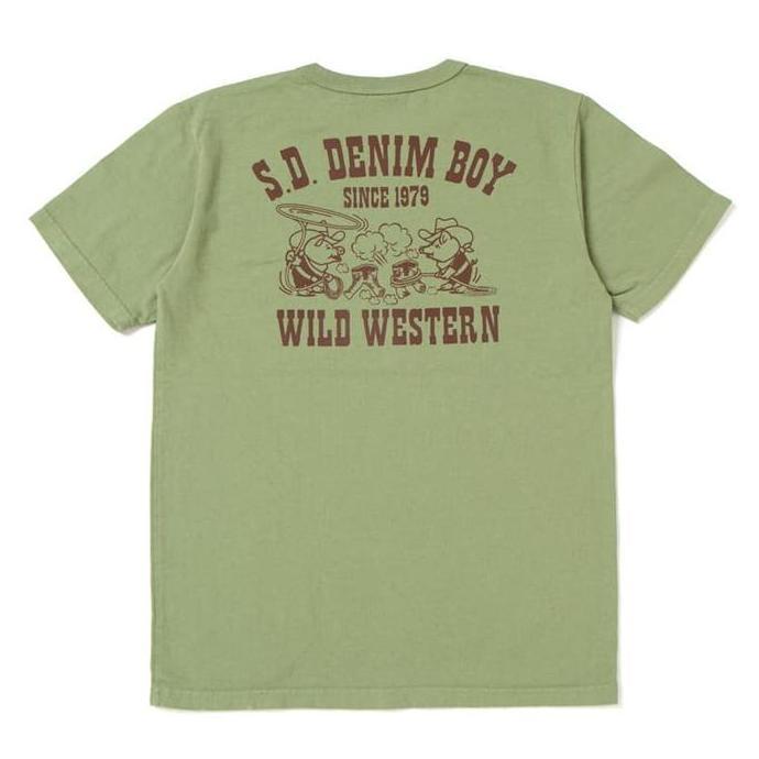 Studio D'Artisan S.D Denim Boy T-Shirt - Green murah