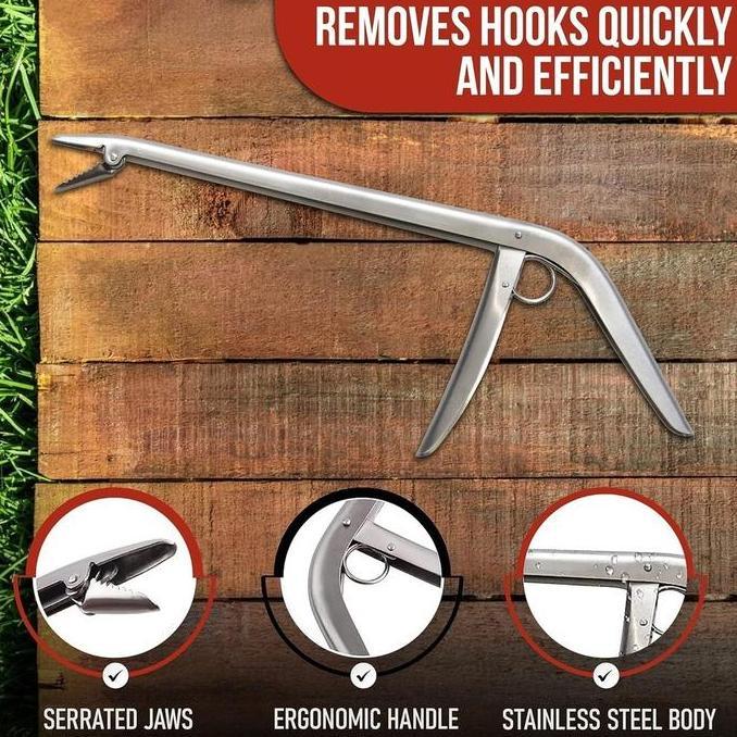 Tang Panjang Alat Jepit Ular Hewan Pelepas Kait Kail Ikan Penangkap Liar Penghilang Kaitan Multifung