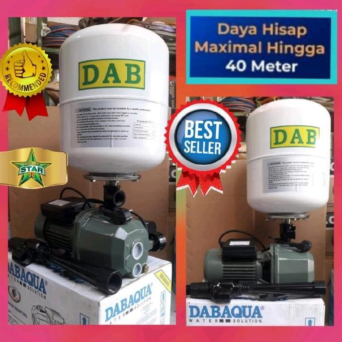Mesin Water Pump Sumur Dalam 40 Meter Pompa Air Jetpump Dab Dp 375 A Komplit Set Tangki Jet Pump Res