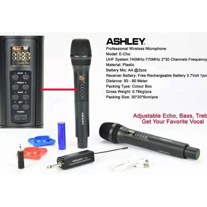 Mic Wireless Ashley E Cho Echo Ashley Microphone Mik