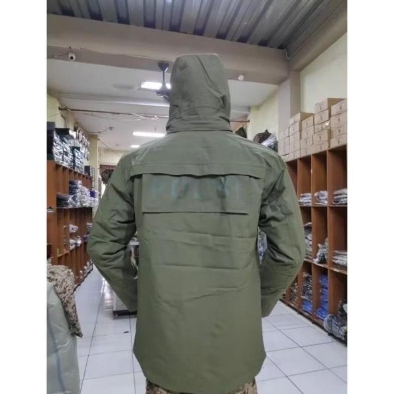 Jaket polisi hijau / Jaket hijau brimob / jaket parasut hijau Brimob Polri