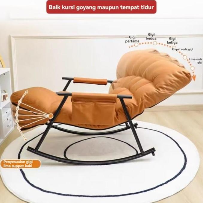 Furnibest Kursi Sofa Malas Kursi Sofa Goyang Santai Kursi Goyang Kursi Sofa Multifungsi