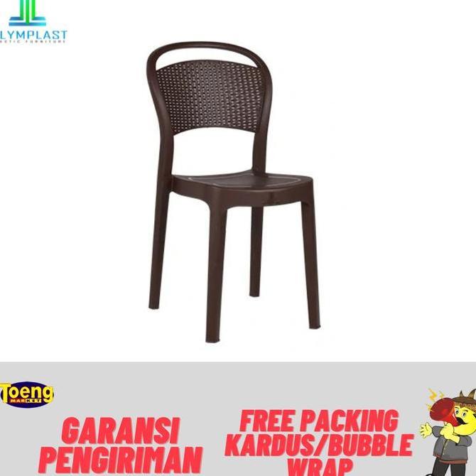 TERBARU - KURSI PLASTIK ROTAN OL-209R OLYMPLAST / KURSI PLASTIK OLYMPLAST