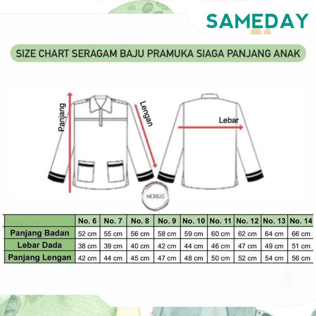 Seragam Pramuka Siaga Panjang Bahan Rapilo/Laricci Perempuan Gosend