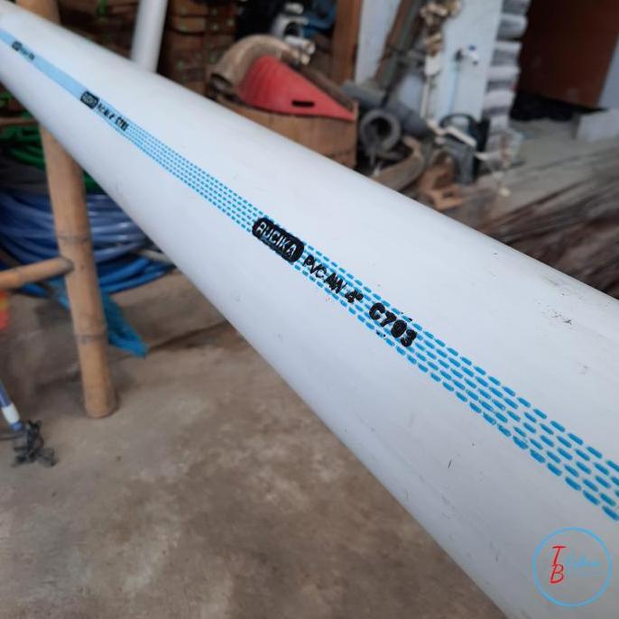 Rebapin - Pipa PVC Rucika Wavin 4 Inch Type AW | Paralon Putih Air Bersih Tebal