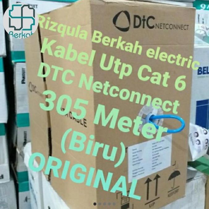 HARGA DISC - Kabel DTC UTP Data Cat 6 Blue DTC Netconnect @305meter