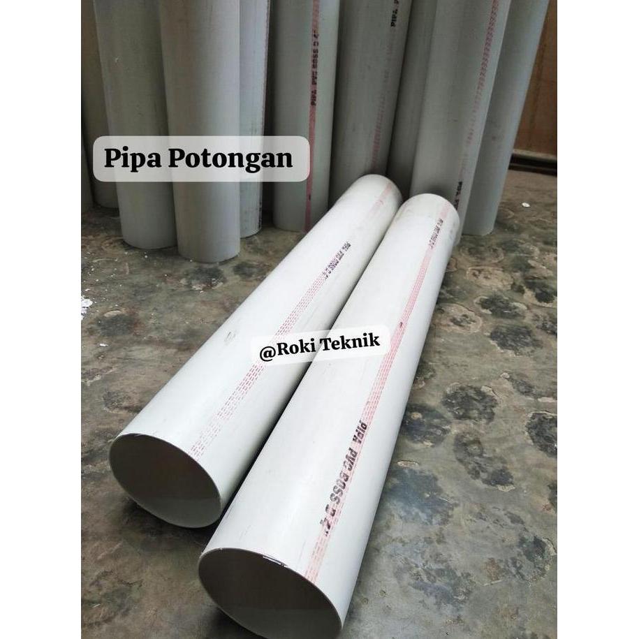 Rebapin - Pipa PVC 4 Inch | Paralon Potongan 1 Meter Pipa Air uPVC Tebal