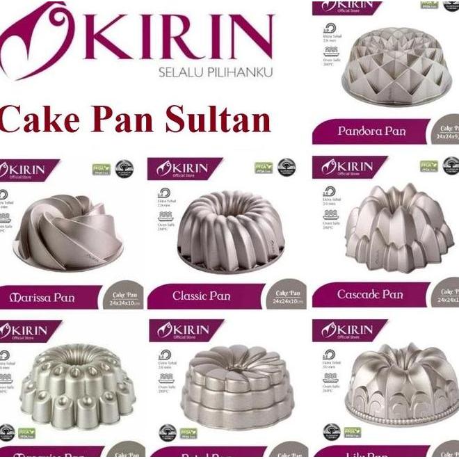 Kirin Cakepan Loyang Sultan Cetakan Kue Agar Dijamin