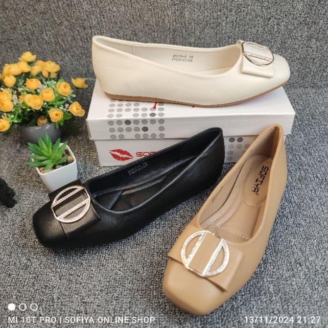 [BISA COD] SOFIYA ORI 8003 4 SEPATU WANITA IMPORT / FLAT SHOES 1CM / FLATSHOE / FLATSHOES / BALET