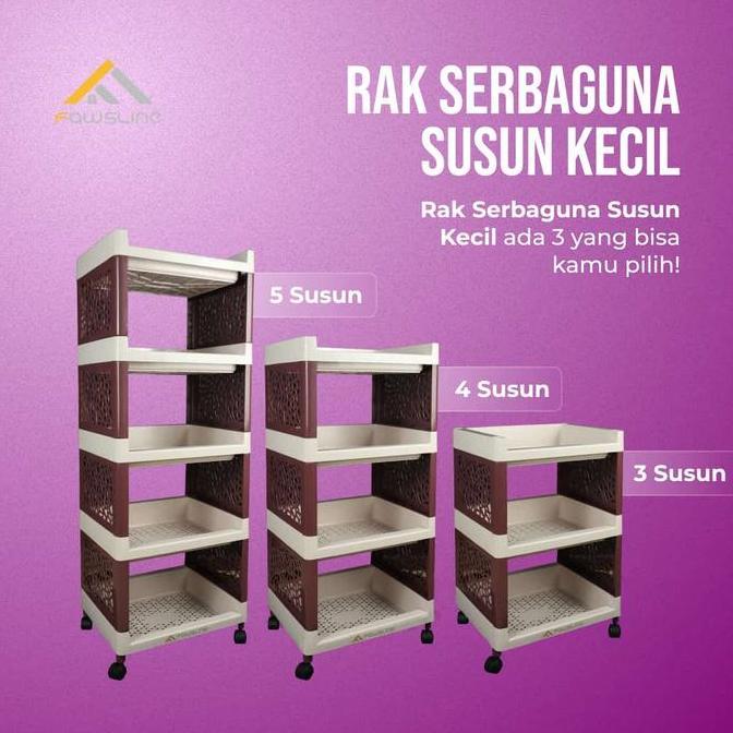 NEW - Rak Serbaguna 4 Susun Fawsline