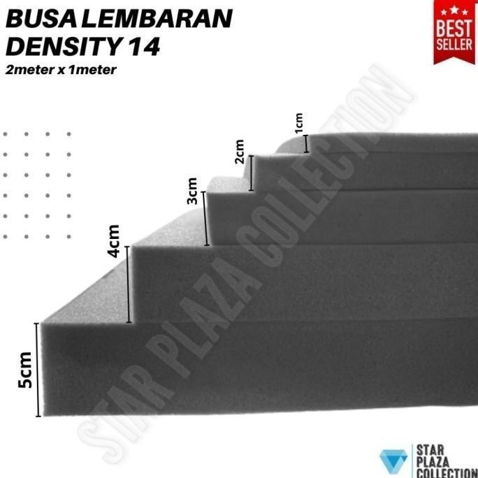 TERBARU - Busa Lembaran Abu-Abu Density 14 (Sofa, Kursi, Jok, Matras, Kasur) - 5cm