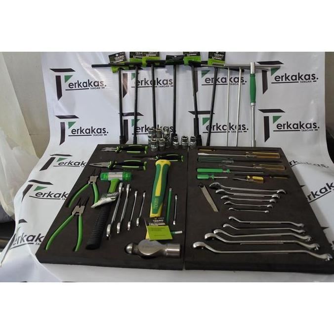 Mekanik Truster Set Tekiro ( Box+Tool )  Mechanic Tool Box Mekanik Truster Ahass Tool Rak Bengkel Ca