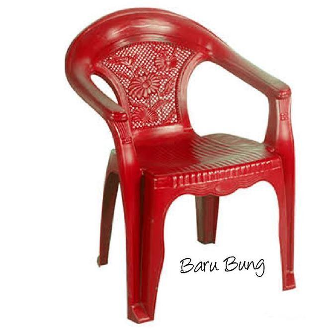 BEBAS ONGKIR - Bangku Napolly / Kursi Plastik Sender Tangan Motif Bunga Napolly 552