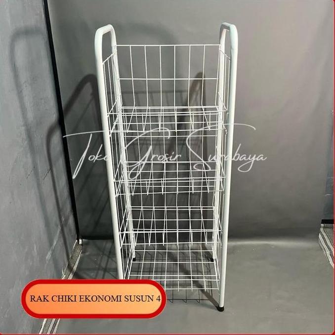 PROMO DISKON - Rak Chiki Ekonomi Susun 4 Jumbo / Rak Snack / Rak Ciki / Rak Display / Rak Minimarket