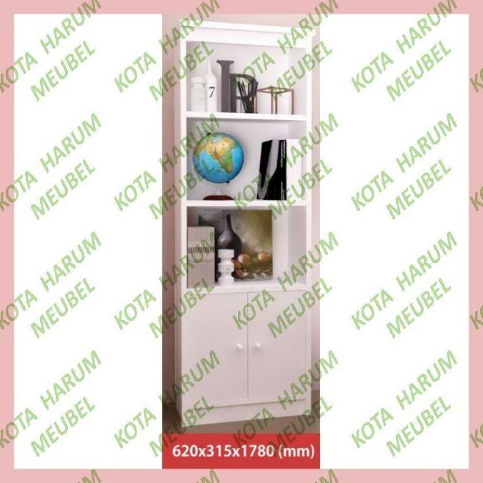 TERBARU - lemari rak buku perpustakaan kayu putih romaro rb 04 bandung 2