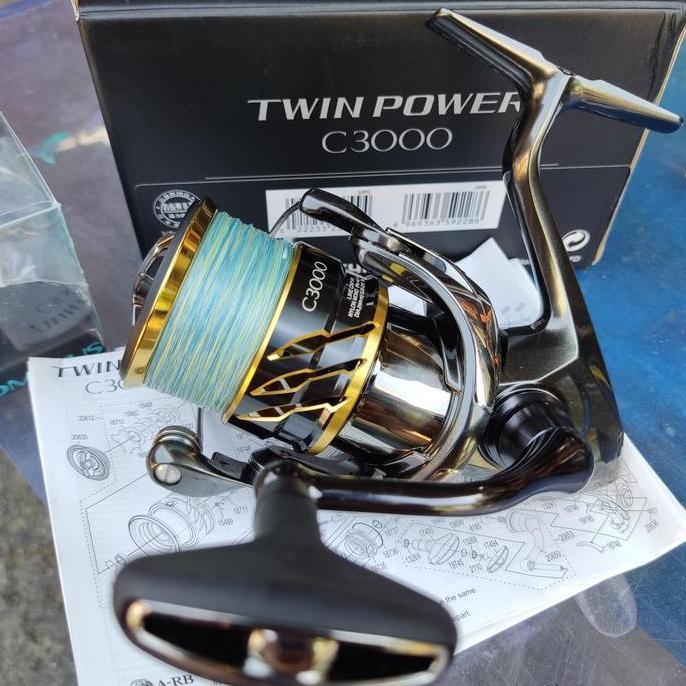 Shimano Twinpower C3000 Second Mulus Terawat Free Gomexus, PE ,Kopi
