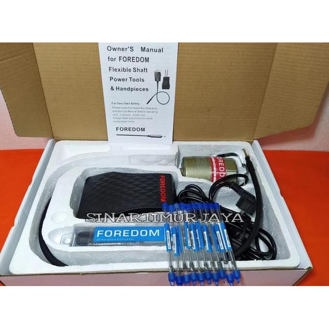 BOR GANTUNG / TUNER FOREDOM CC30 PAKET + SET MATA CUNER PANJANG 10PCS