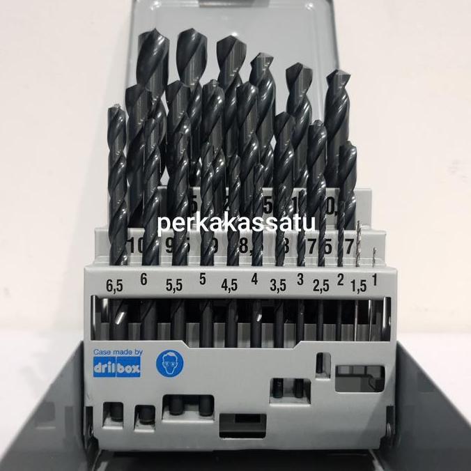 MATA BOR BESI SET 25 PCS NACHI 1-13MM STRAIGHT SHANK DRILL1 - 13 MM