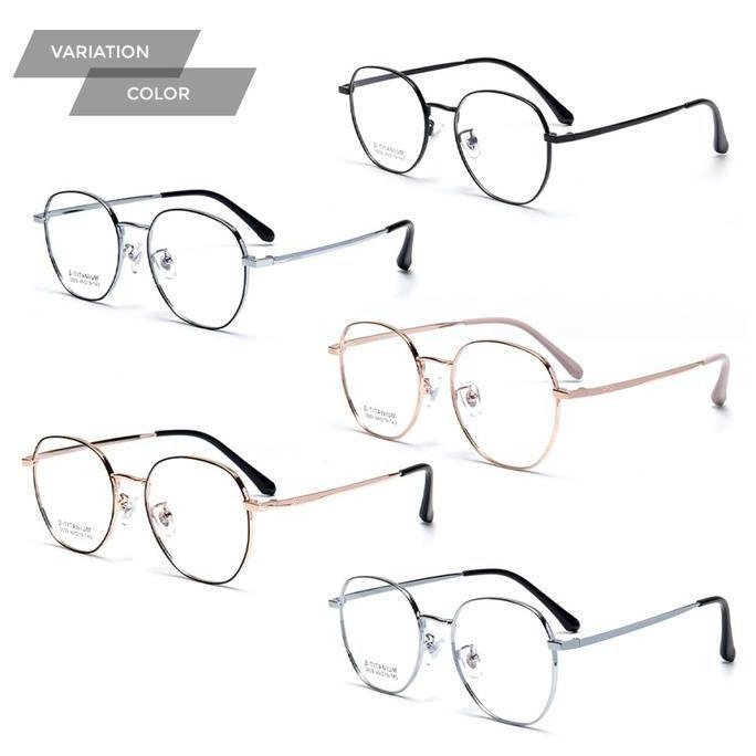 Kacamata Anti Radiasi Photocromic Frame Titanium Berrybarton 2829