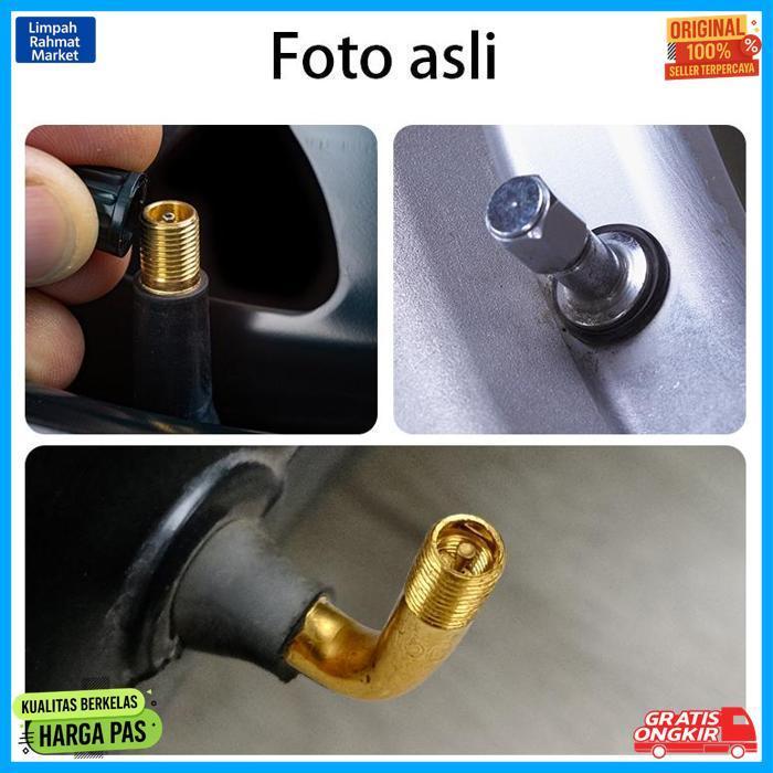 Exclusive Pentil Ban Tubeless Motor Mobil Pentil Tubles Karet Dan Besi Lurus L Angle