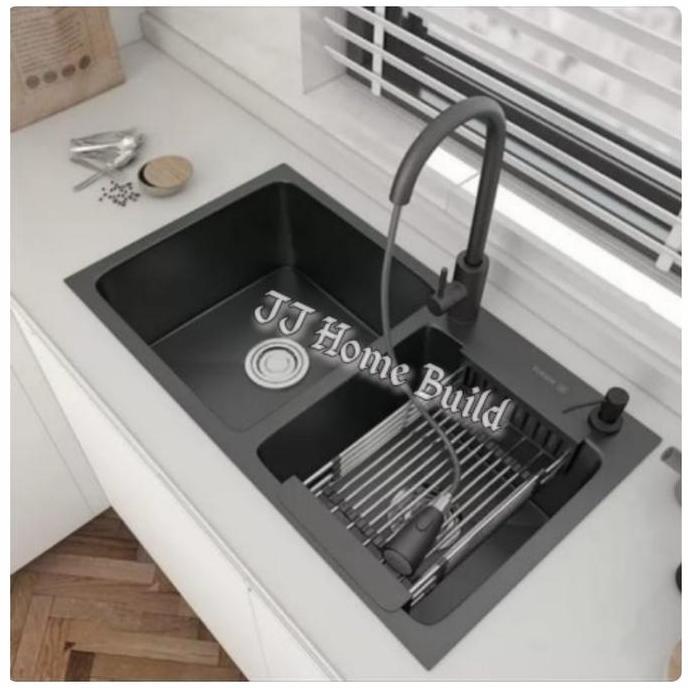Kitchen Sink 7541 Hitam Onan Golden Hand/Paket Lengkap Bak Cuci Piring  Sale
