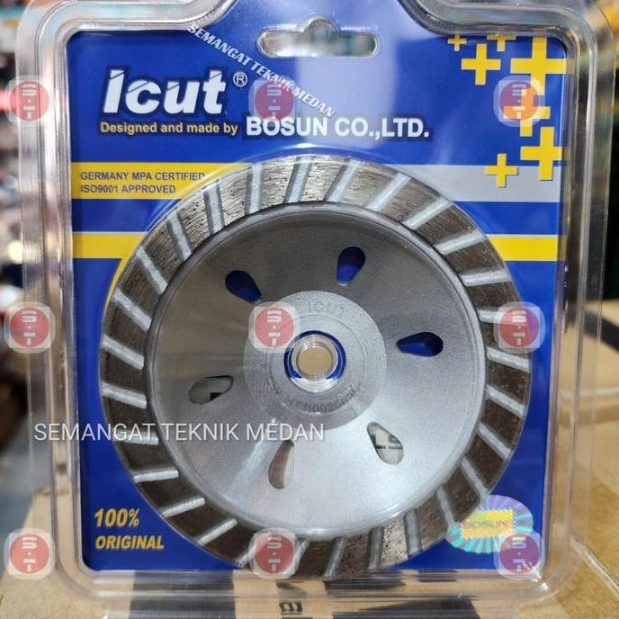 F1CW DIAMOND CUP WHEEL GRINDING CUP MATA GERINDA 4" BOSUN ICUT F1 CW