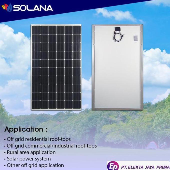 EJP SOLANA SOLAR PANEL MONO 300WP PV MODUL SOLAR CELL 300 WP MONO PANEL SURYA