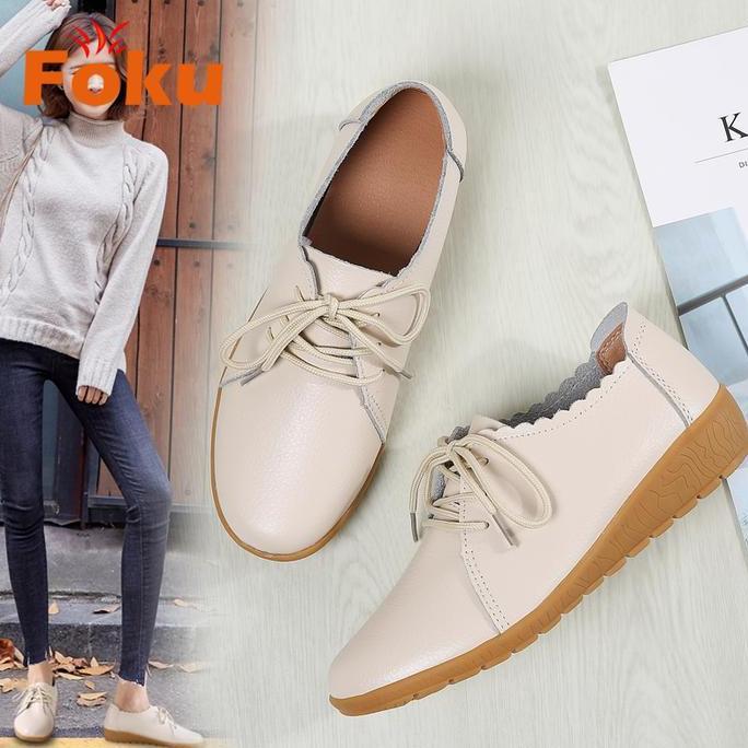 FOKU Flatshoes Wanita Sepatu Wanita Sepatu Flat Wanita Terbaru