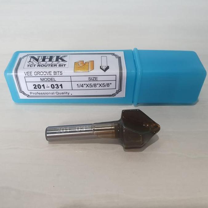 Mata Profil Kayu Router Bits 201-031 (16 mm) V VEE GROOVE 90 Derajat