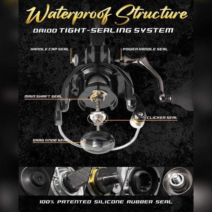 Reel Daido Grey Hound 1000 2000 3000 4000 6000 Power Handle