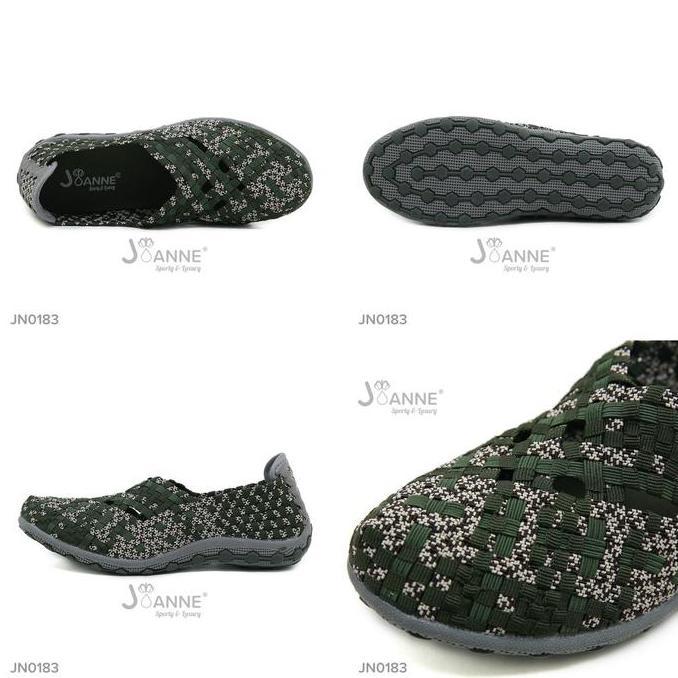 JOANNE Rajut Knit Flat Shoes Sepatu Wanita #JN0183
