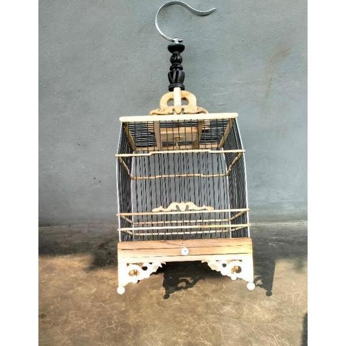 SANGKAR CUNGKOK KOTAK 20X20 KAYU JATI AMBRUKAN BELUM DI RAKIT