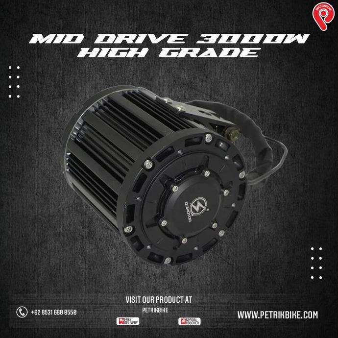 Dinamo Bldc 72Volt 3000Watt Qs Mid Drive Motor Listrik Ii Petrikbike Kualitas Terbaik Harga Termurah