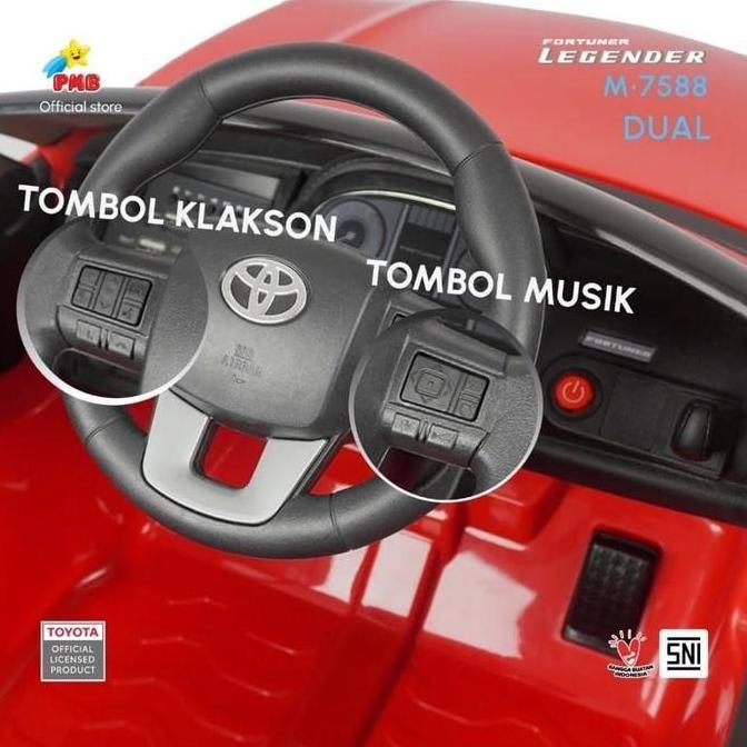 Mobil Aki Anak Remot control Model Fortuner PMB M 7588 Legender cas