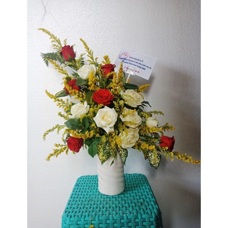 BUNGA MEJA HIDUP CANTIK MURAH | KARANGAN BUNGA MEJA MURAH | JUAL BUNGA MEJA MURAH | BUNGA MEJA MURAH