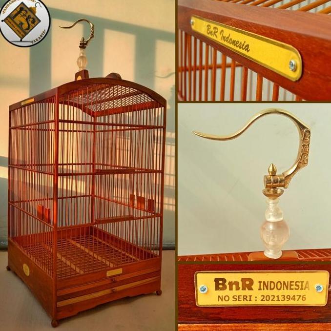 SANGKAR/KANDANG BNR KOTAK JATI ORIGINAL Uk. No.2