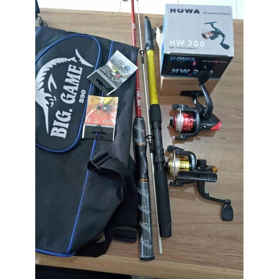 SET PANCING PEMULA (2 REEL & 1 JORAN ANTENA 1 JORAN SAMBUNG 150 CM)