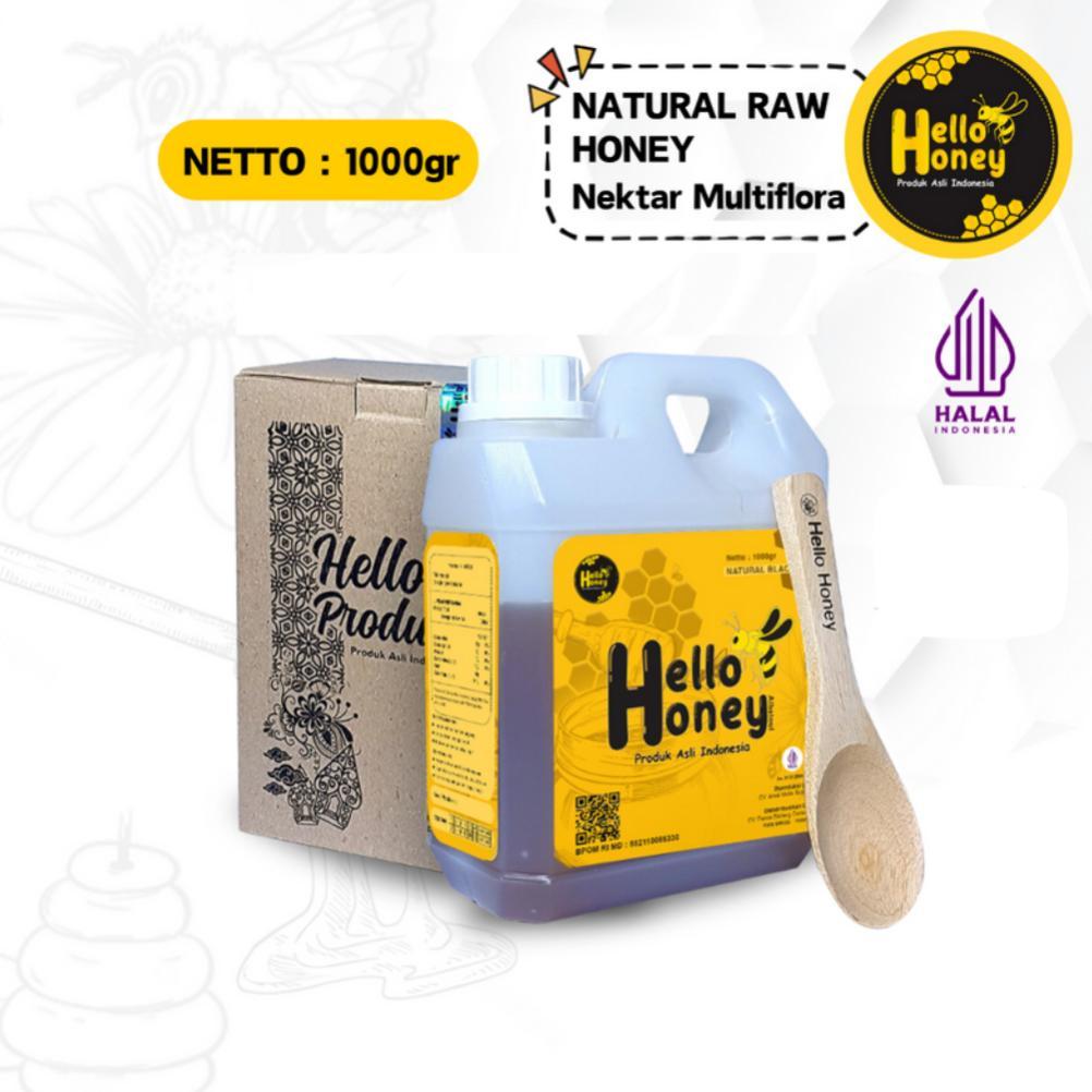 Hello honey - Madu Asli Murni 1 KG - Natural Raw Honey