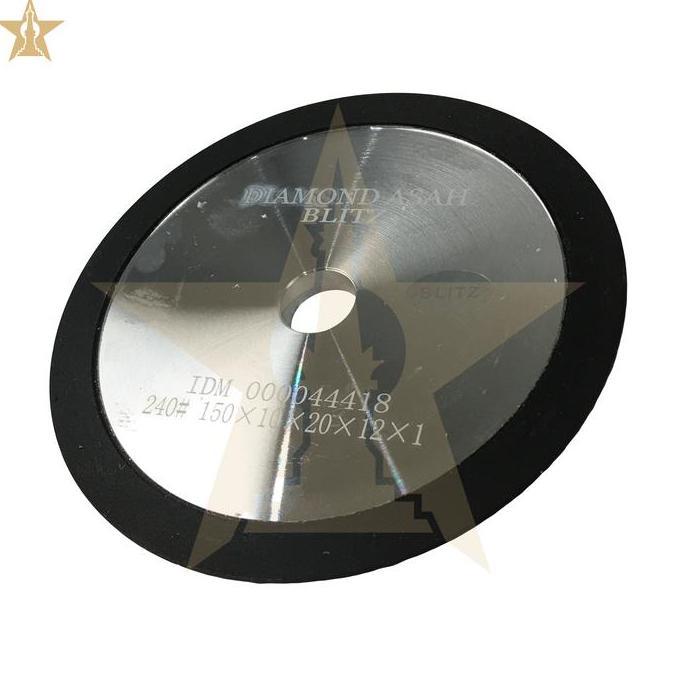 DIAMOND ASAH BATU POLES MATA TCT 6" #240 2sisi 2 Sisi 6 Inch BLITZ