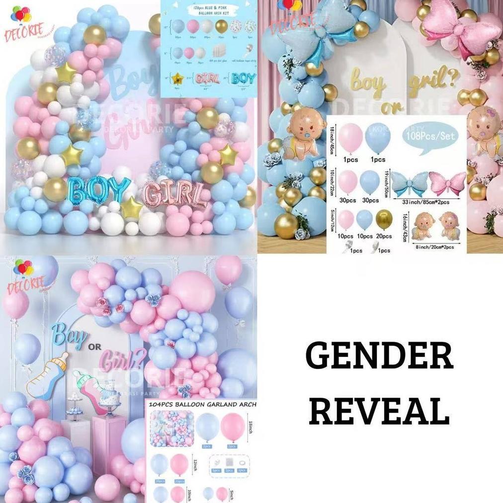 balon/gender reveal/balon party/balon tema/balon gender reveal