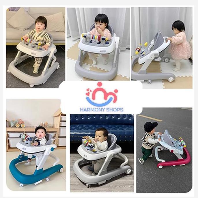 [COD]Baby Walker Lipat untuk Belajar Berjalan - Roda Bayi Kereta Bayi Toys Anak-Anak Children babywa