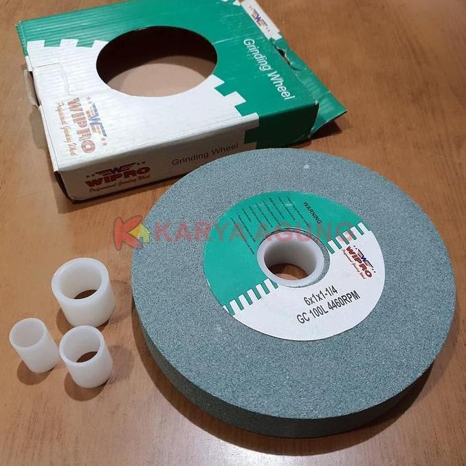 Batu Gerinda Duduk WIPRO 6" / Batu Grinda Gurinda Gosok